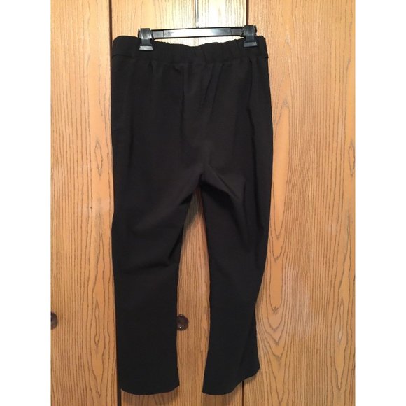 C Sport Black Dress Pants Womens Size M 26" Inseam Pull On Slacks Stretch - Picture 6 of 8
